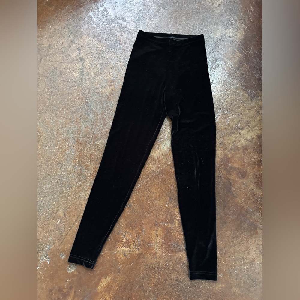 American Apparel velvet leggings, size M.